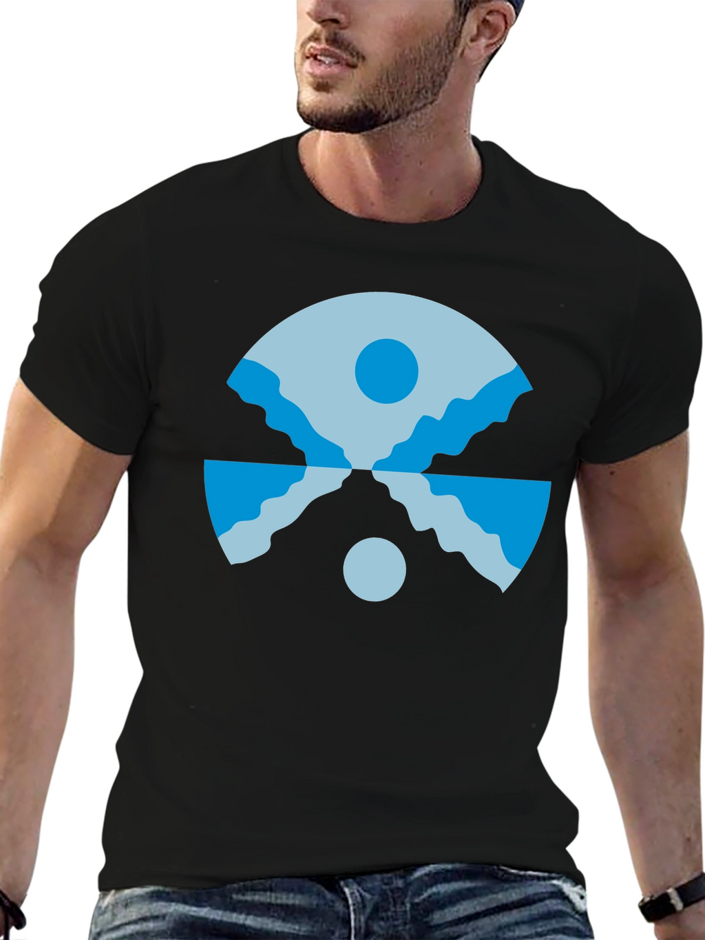 Geometric Landscape T-Shirt