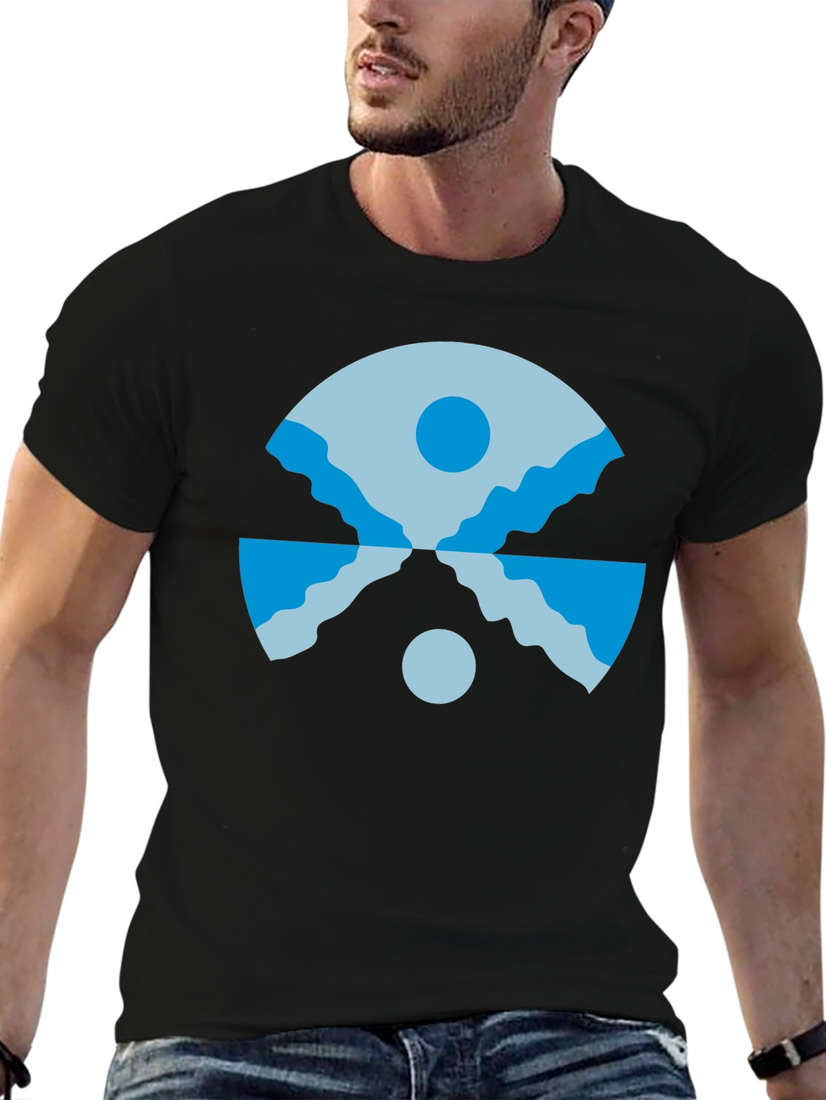 Geometric Landscape T-Shirt