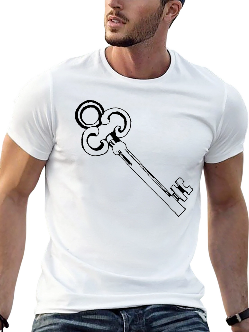 Key Graphic Black T-Shirt