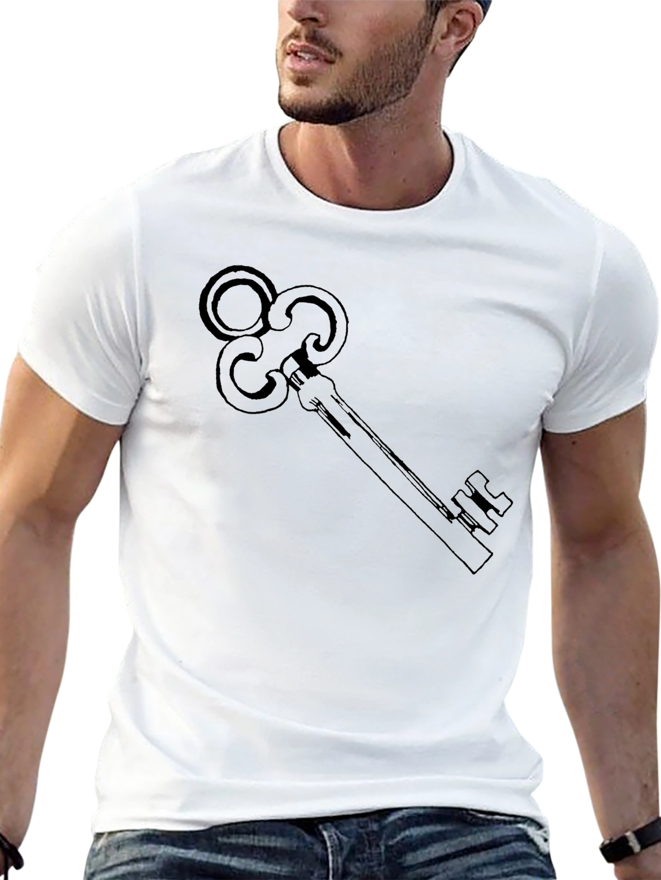 Key Graphic Black T-Shirt