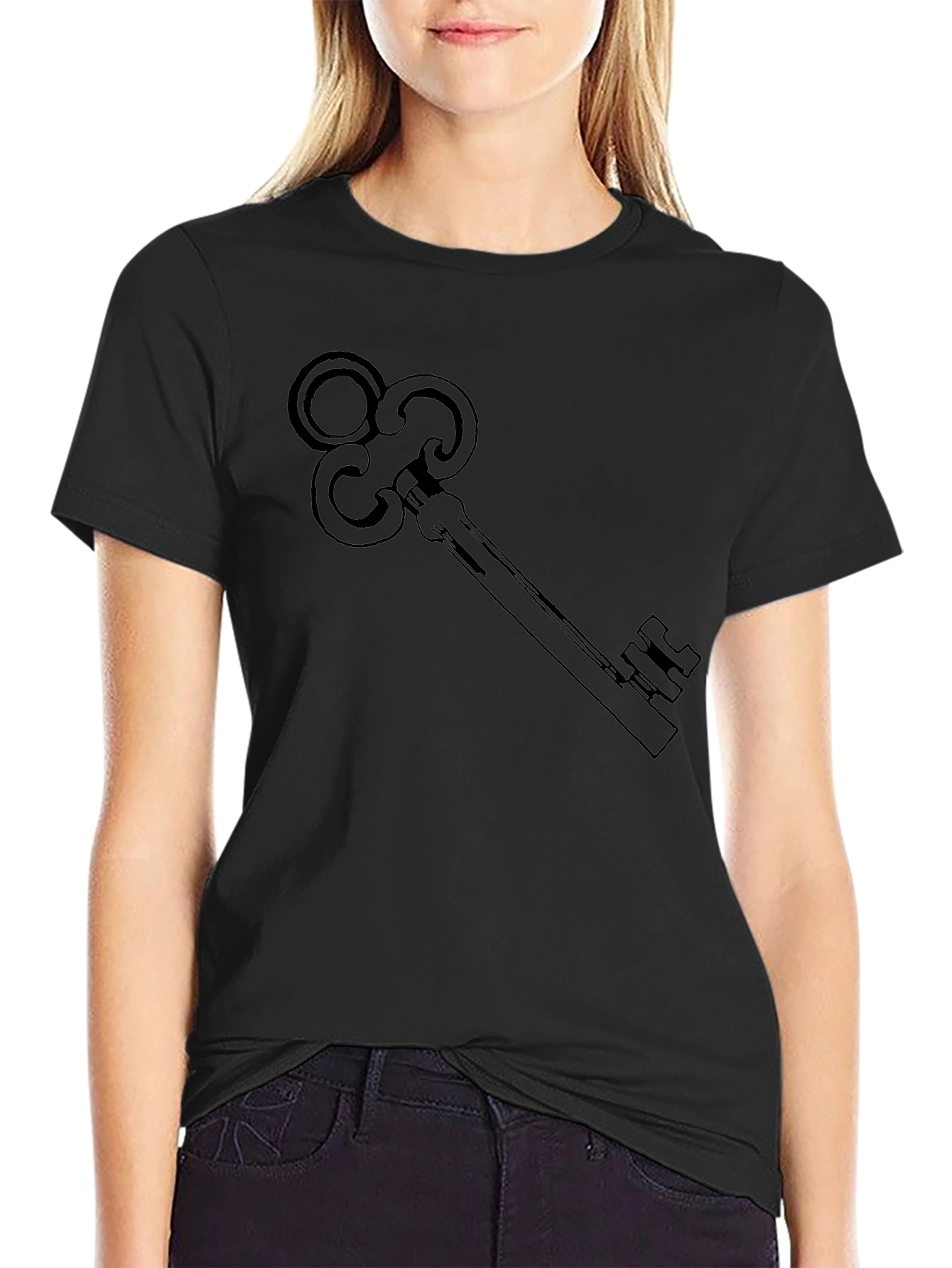 Key Graphic Black T-Shirt