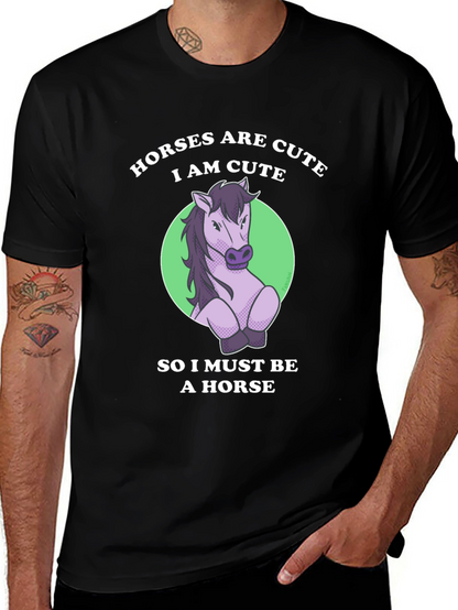 Cute Horse T-Shirt - Funny Animal Lover Tee
