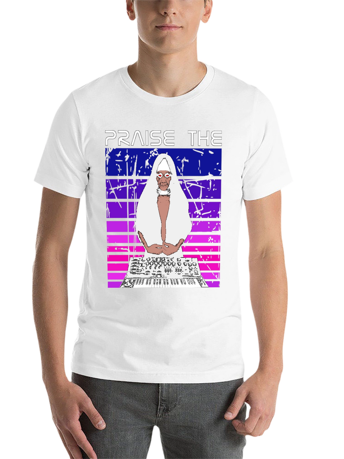 Praise The Synth Black T-Shirt