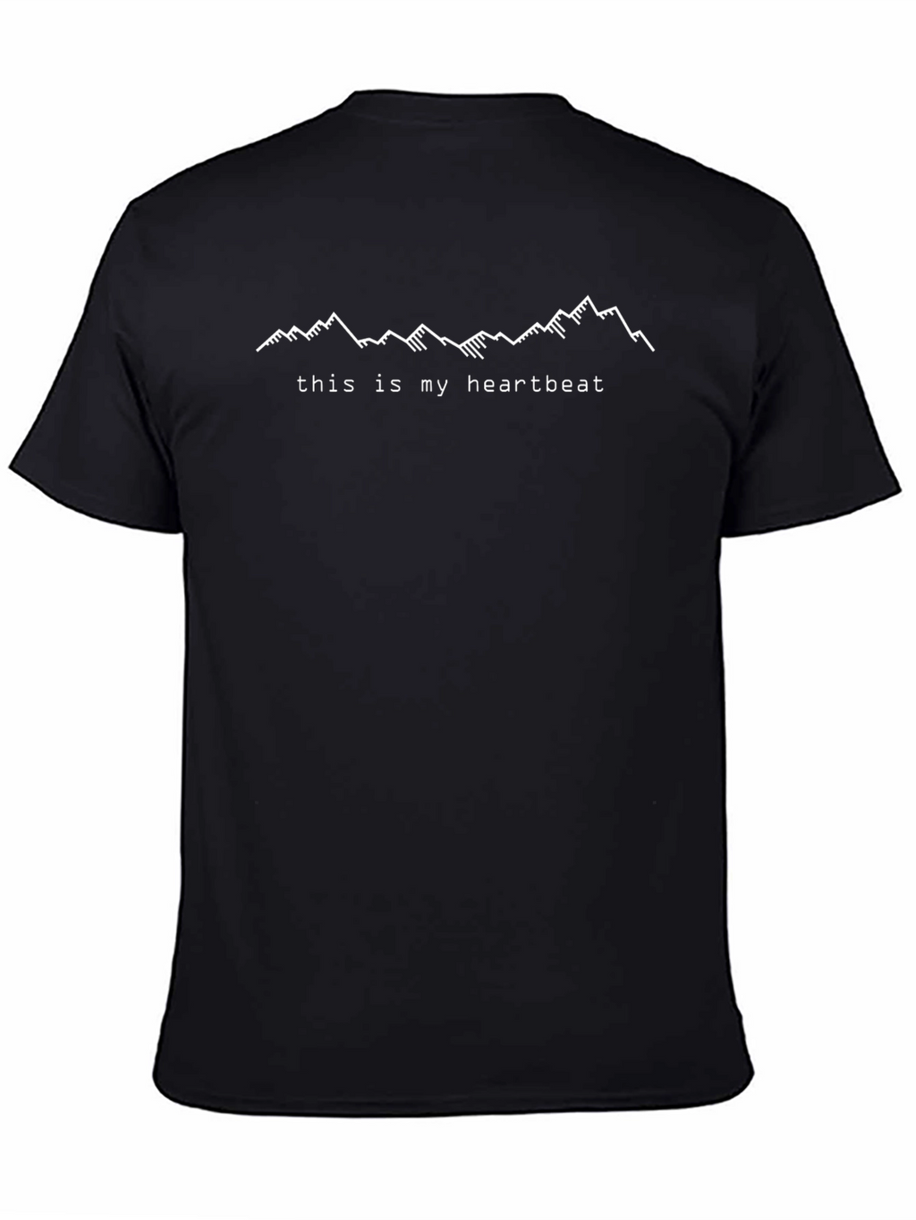 Mountain Heartbeat Black Graphic Tee
