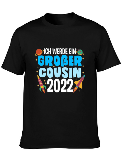 Ich Werde Ein Gro?er Cousin 2022 Black T-Shirt