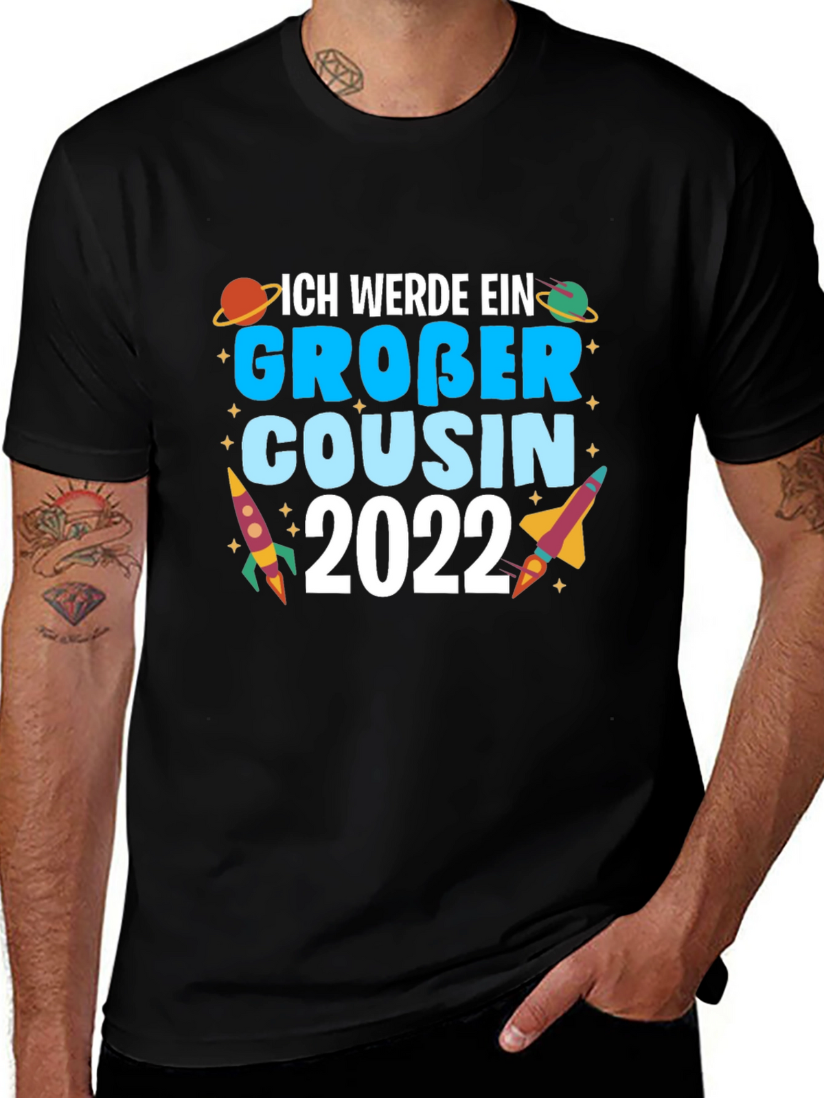 Ich Werde Ein Gro?er Cousin 2022 Black T-Shirt