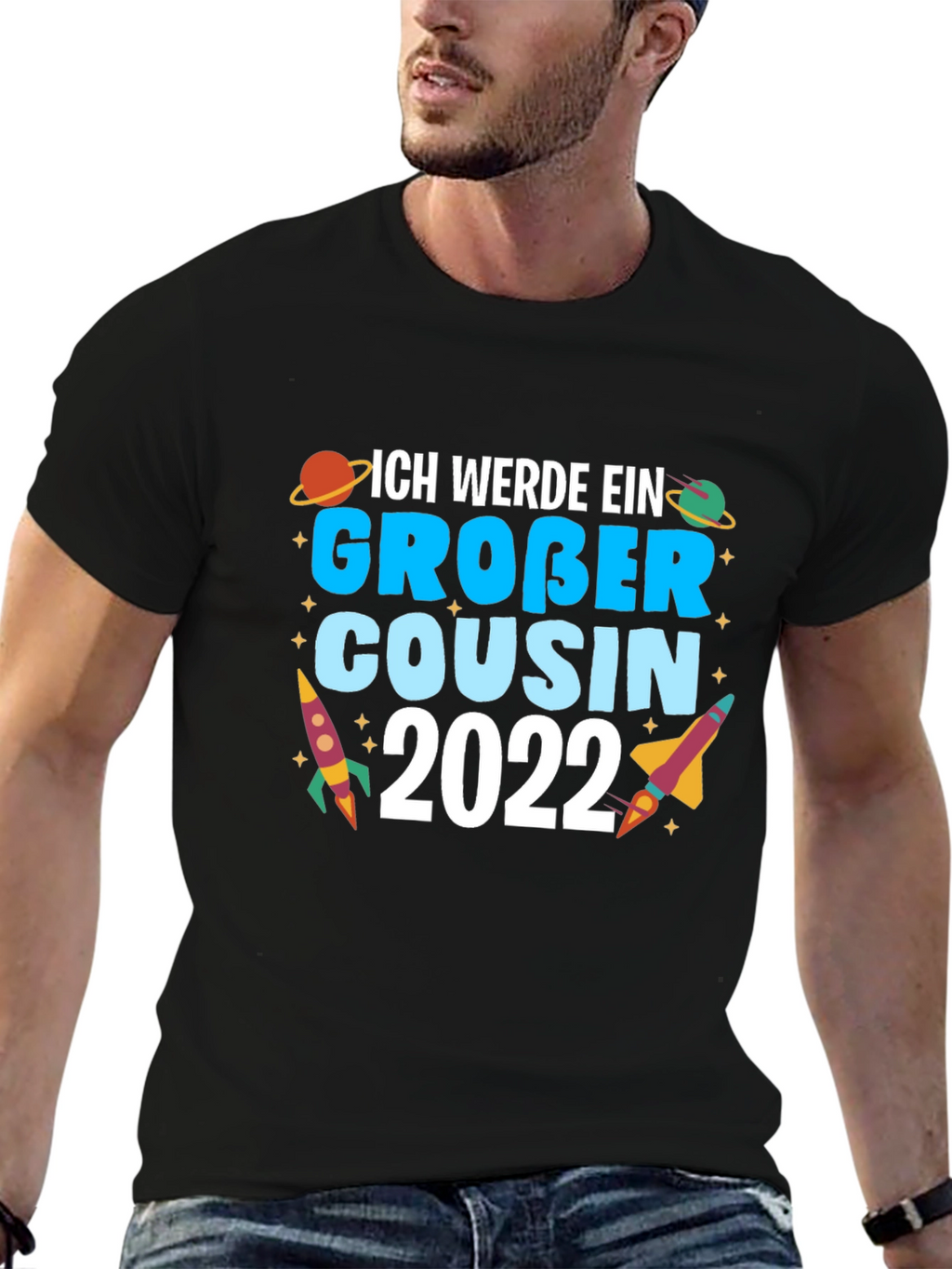 Ich Werde Ein Gro?er Cousin 2022 Black T-Shirt