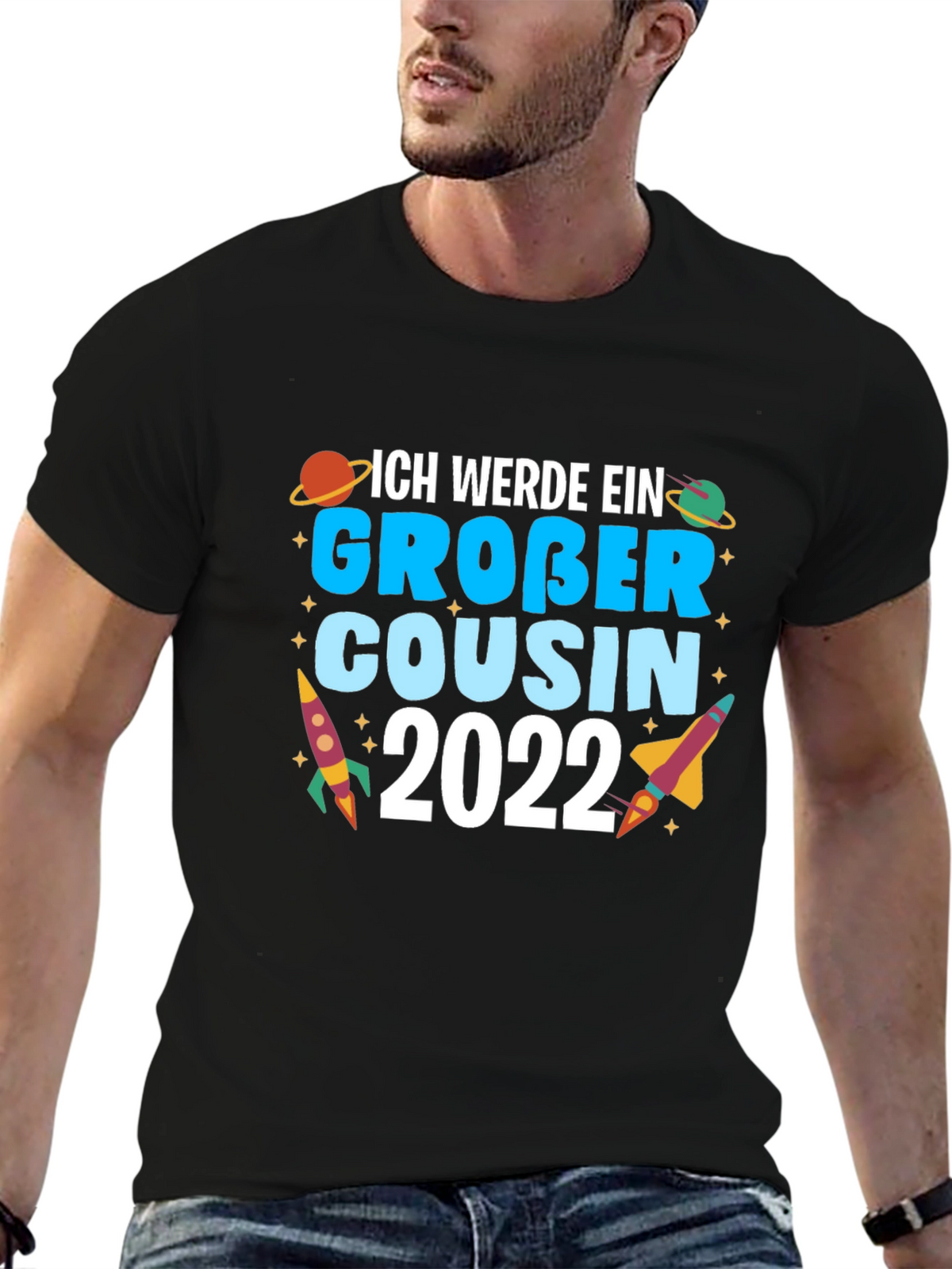 Ich Werde Ein Gro?er Cousin 2022 Black T-Shirt