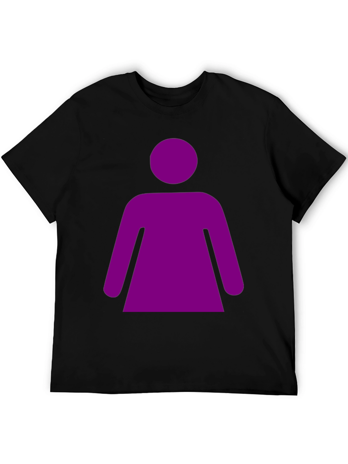 Purple Woman Graphic Tee - Black Unisex T-Shirt