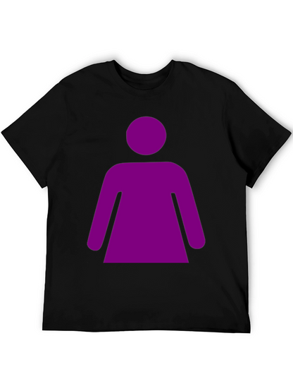 Purple Woman Graphic Tee - Black Unisex T-Shirt