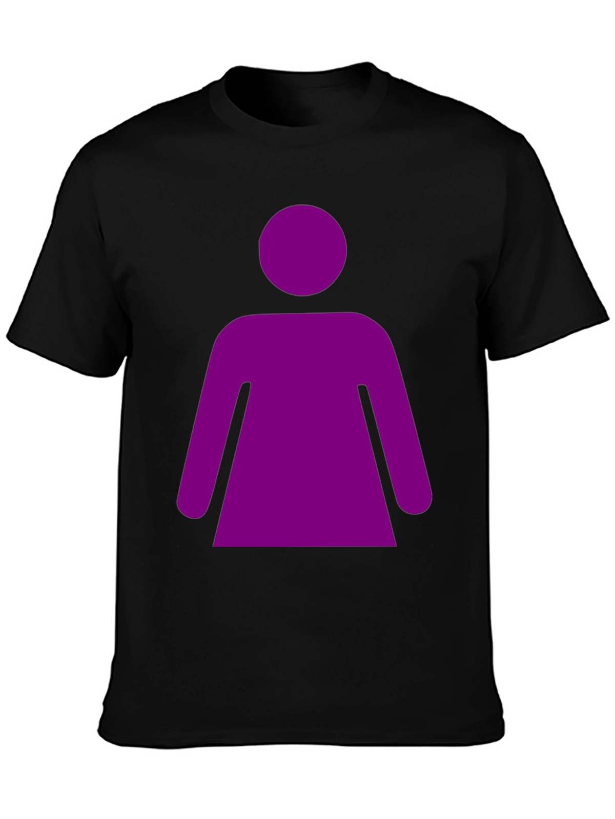 Purple Woman Graphic Tee - Black Unisex T-Shirt