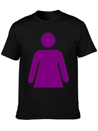 Purple Woman Graphic Tee - Black Unisex T-Shirt