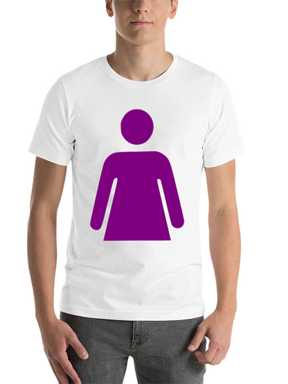 Purple Woman Graphic Tee - Black Unisex T-Shirt