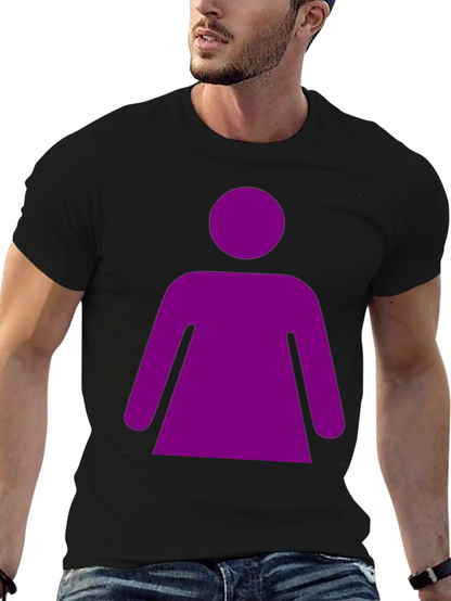 Purple Woman Graphic Tee - Black Unisex T-Shirt