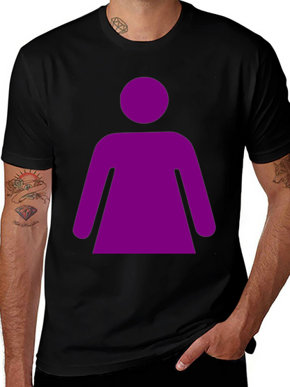 Purple Woman Graphic Tee - Black Unisex T-Shirt