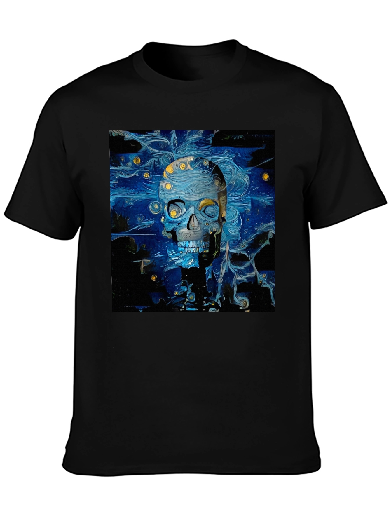 Starry Skull Tee: Van Gogh Inspired