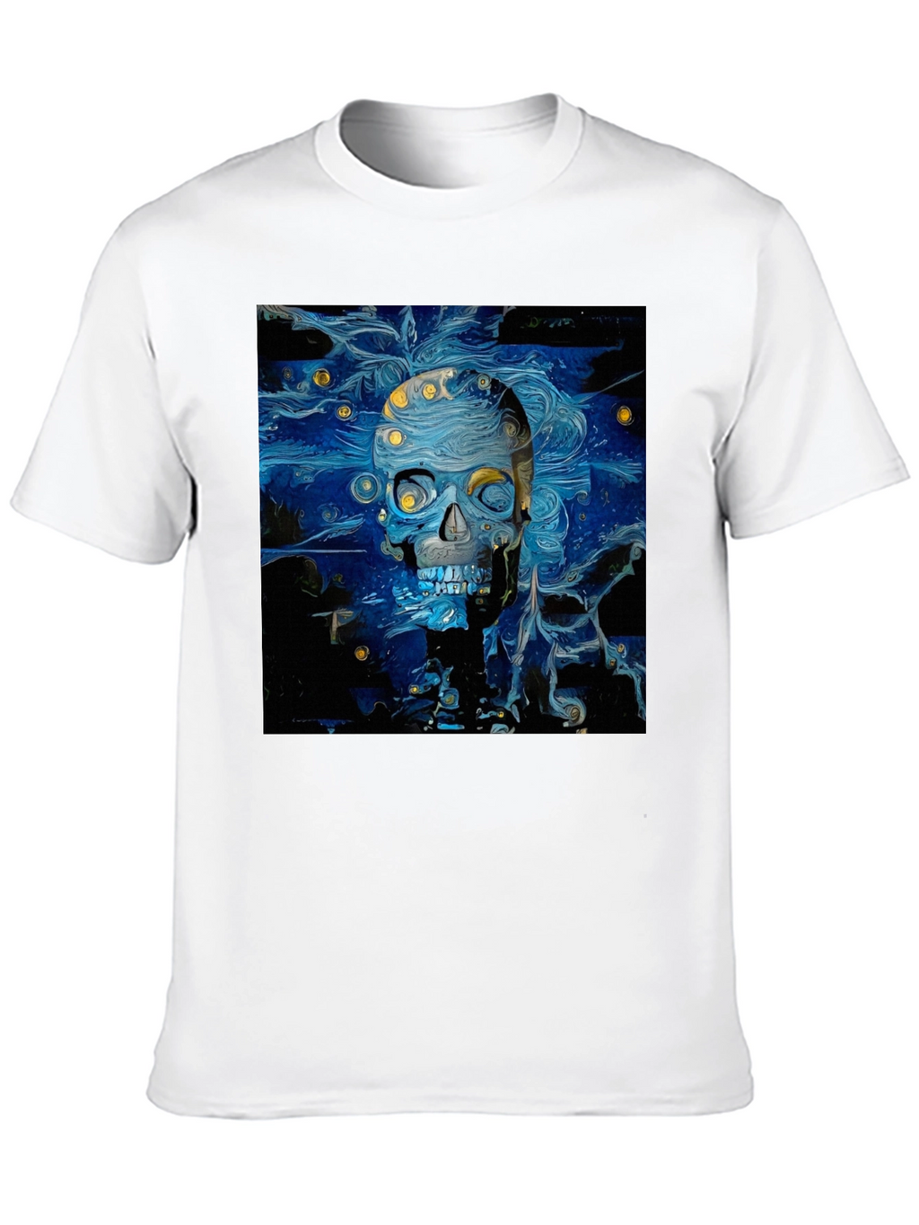 Starry Skull Tee: Van Gogh Inspired