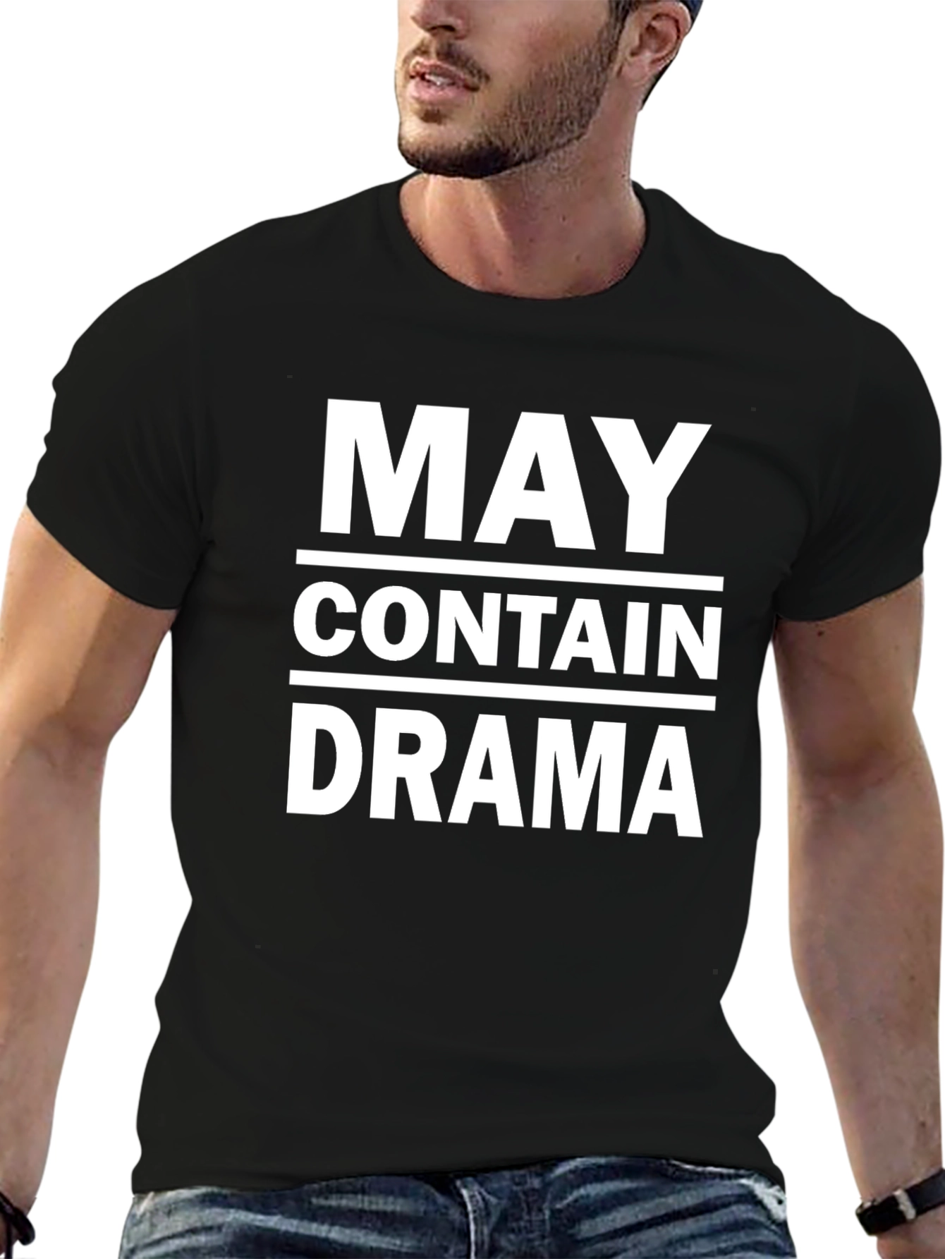 May Contain Drama Funny Sarcastic T-Shirt