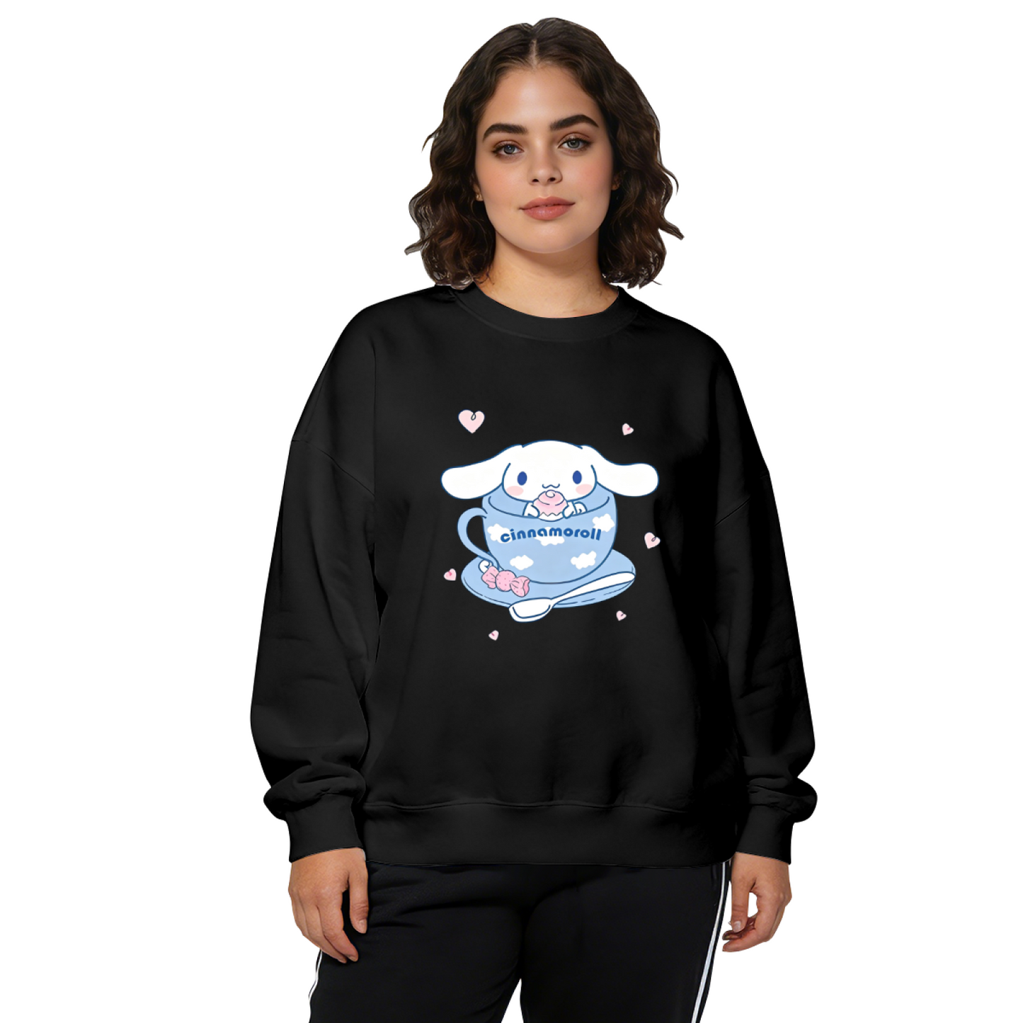 Lovely Cinnamoroll In Teacup Kawaii Crewneck Sweatshirt