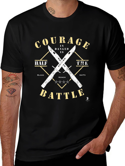 Courage in Battle Graphic T-Shirt