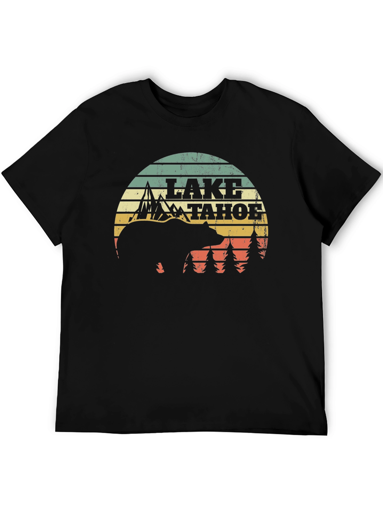 Lake Tahoe Bear Graphic Tee - Nature Inspired Design