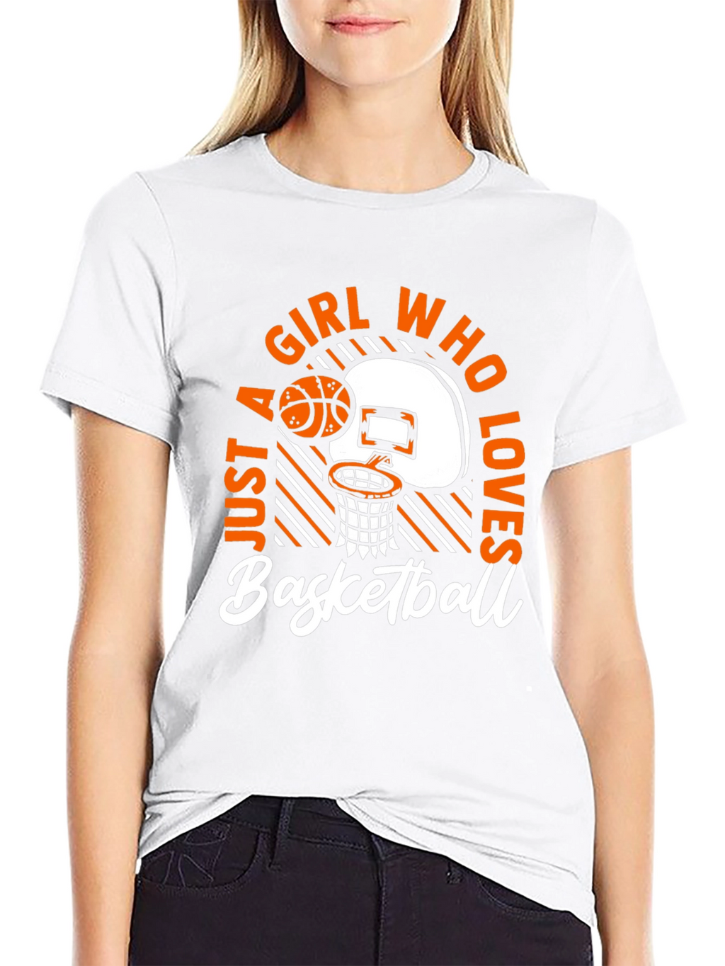 Girl Who Loves Basketball T-Shirt
