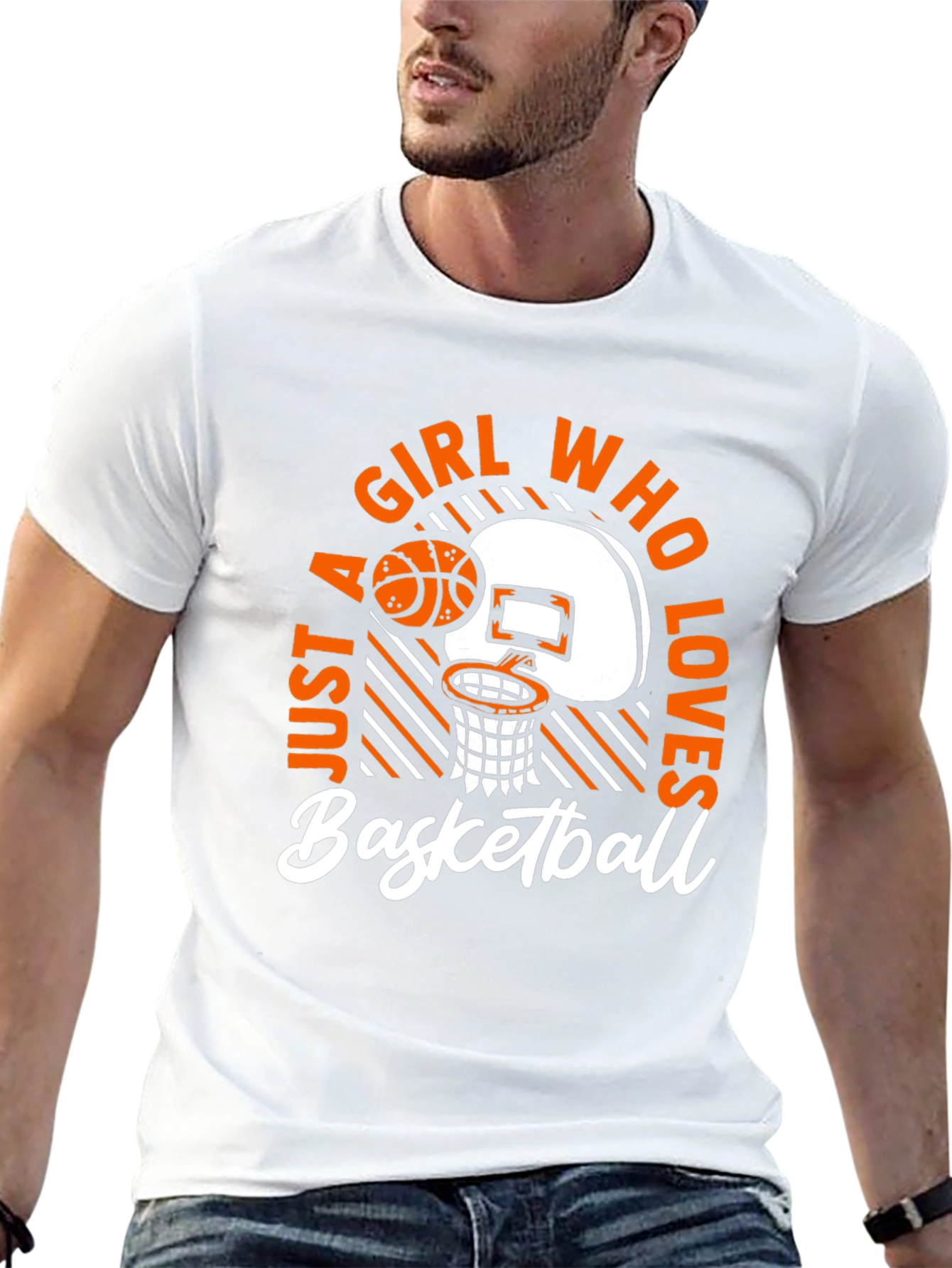 Girl Who Loves Basketball T-Shirt