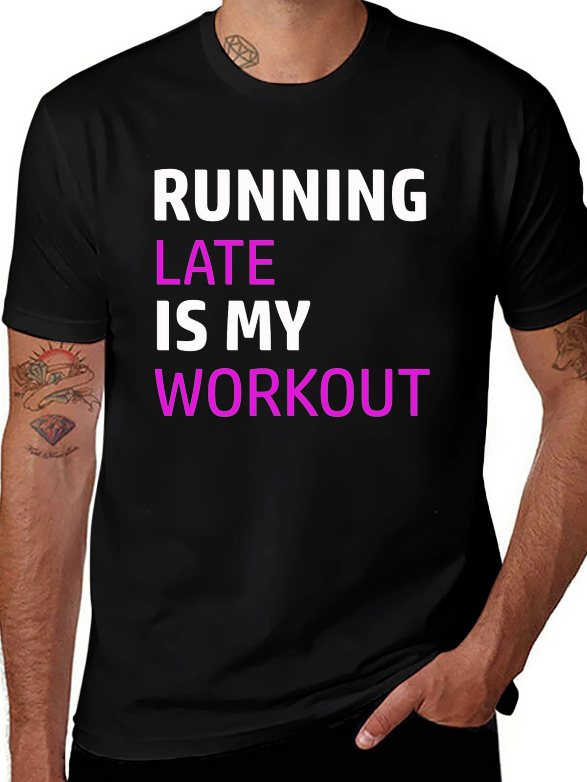 Funny Running Late Workout T-Shirt