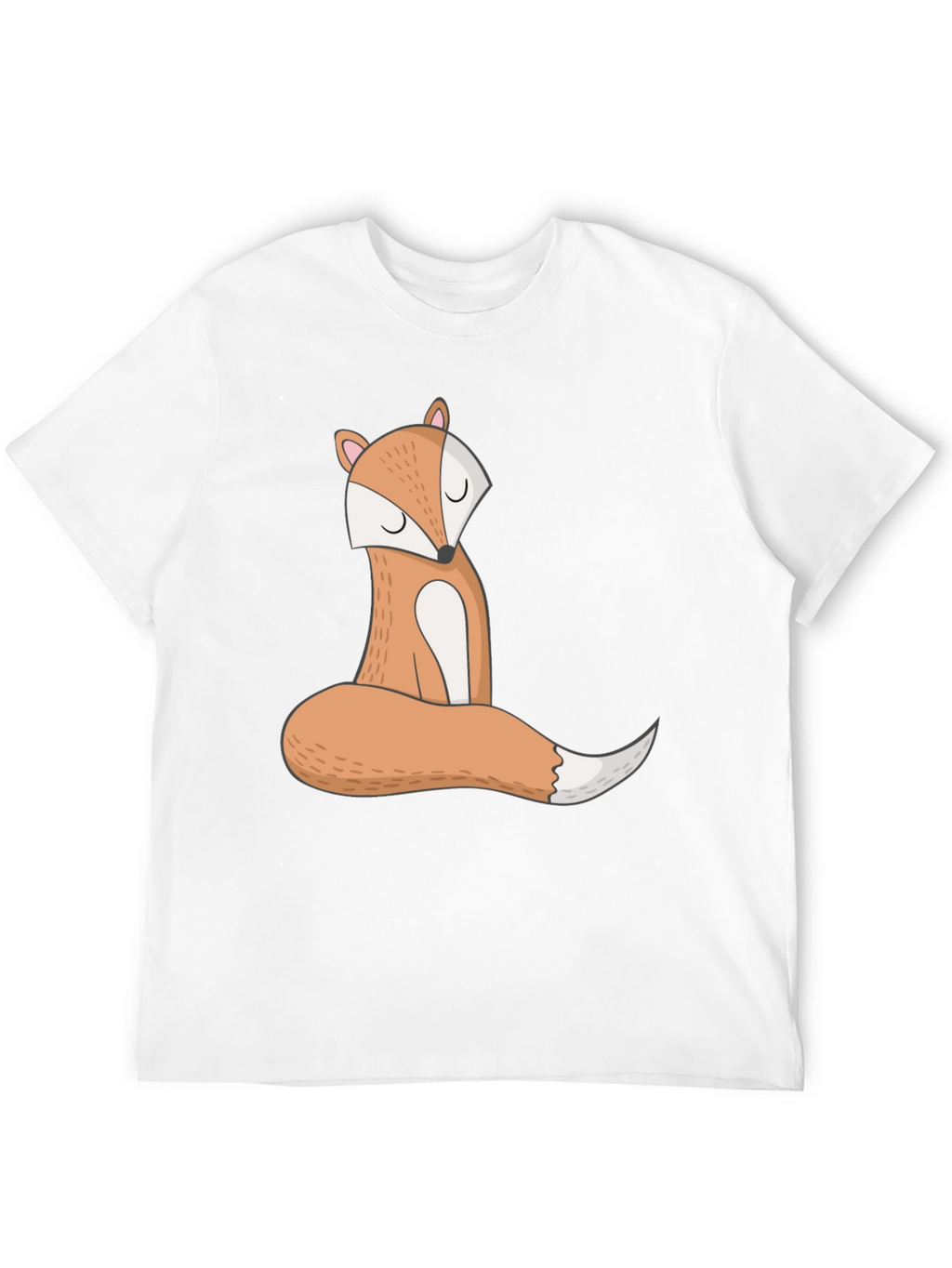 Cute Fox Graphic Tee - Unisex Black T-Shirt