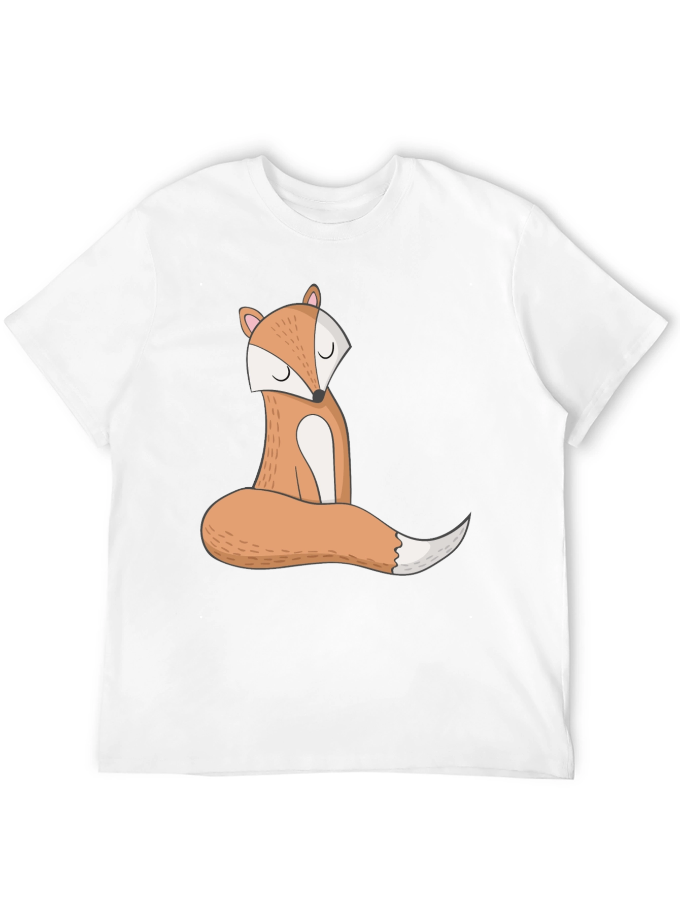 Cute Fox Graphic Tee - Unisex Black T-Shirt
