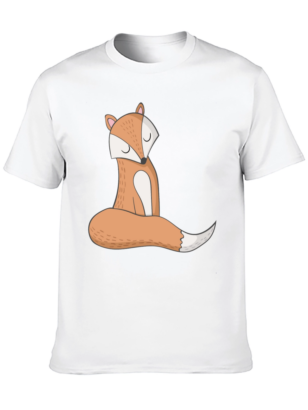 Cute Fox Graphic Tee - Unisex Black T-Shirt