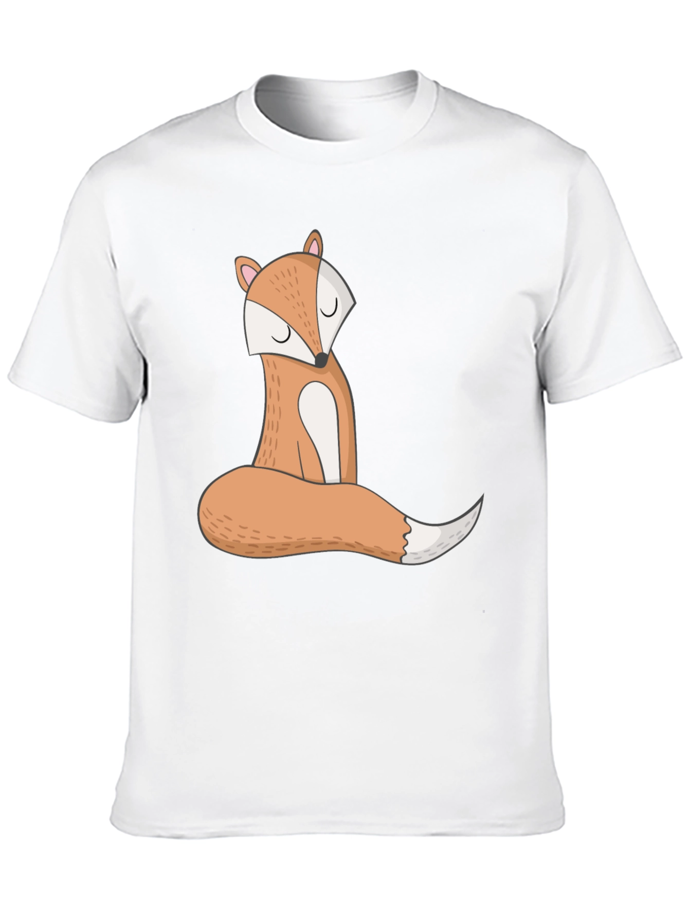 Cute Fox Graphic Tee - Unisex Black T-Shirt
