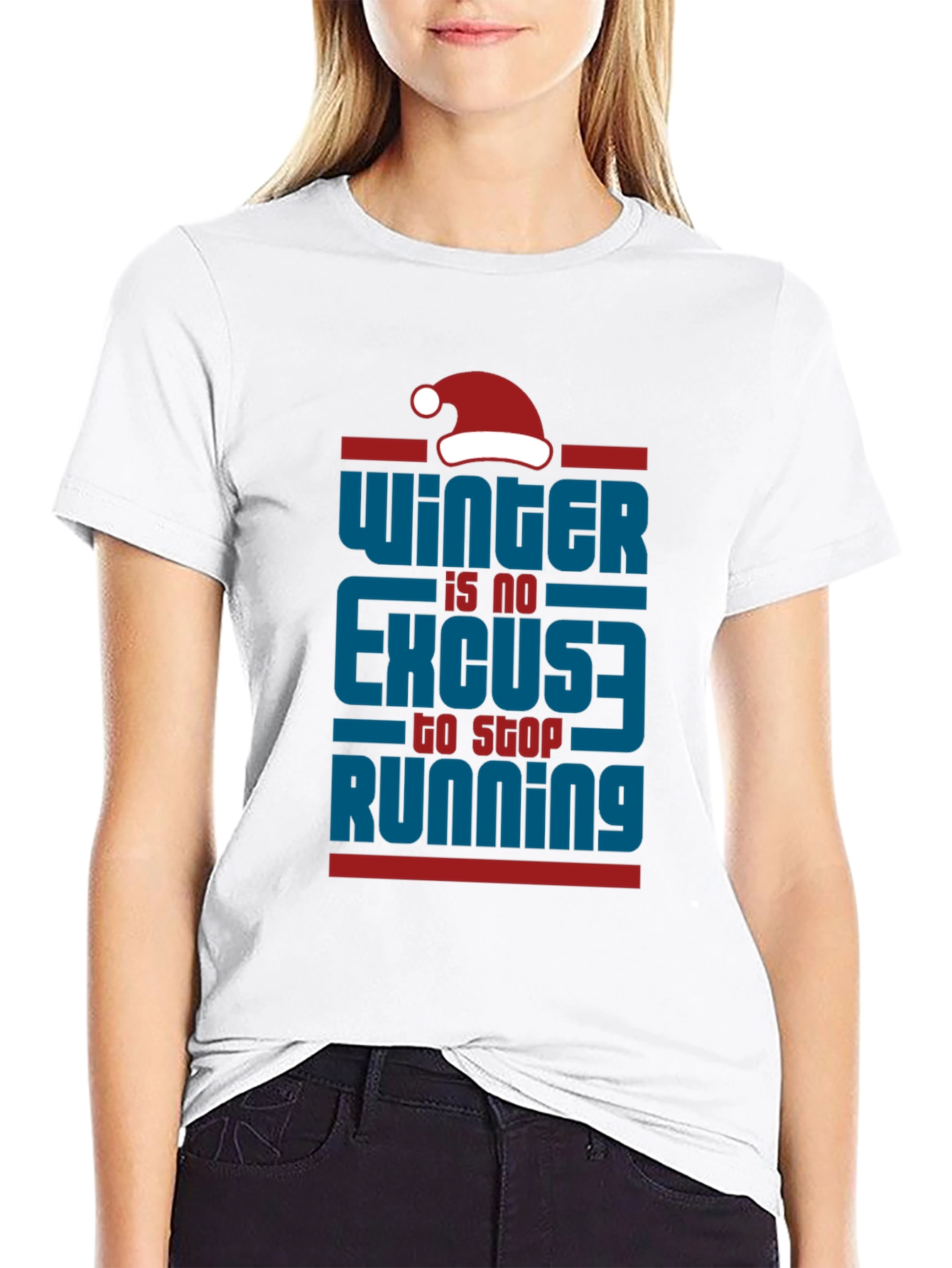 Winter Running Motivational T-Shirt