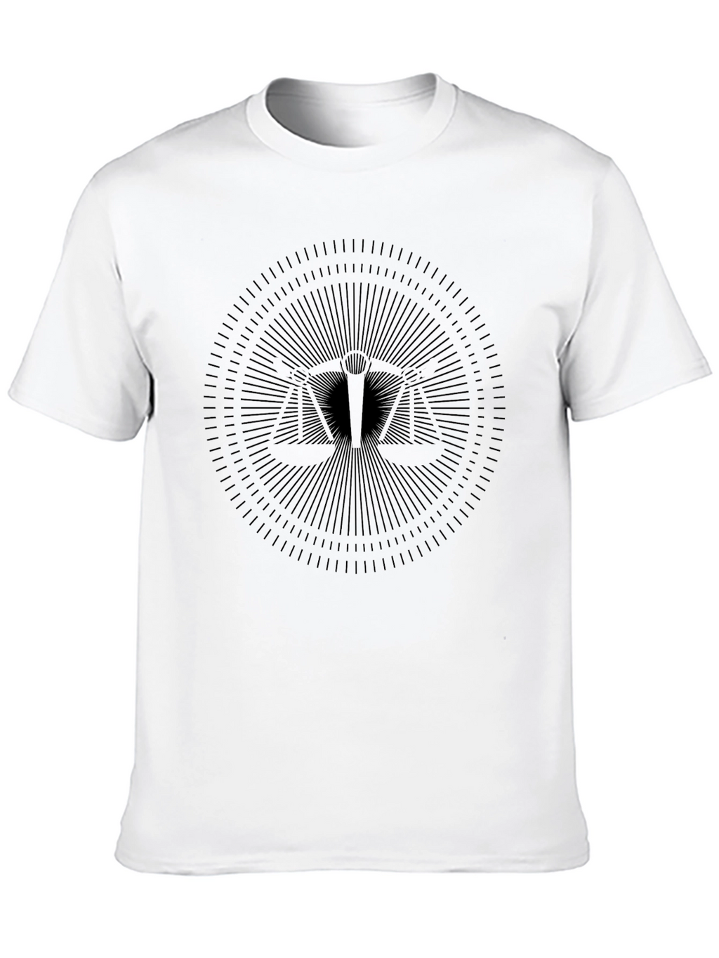 Balance Scale Graphic Black T-Shirt