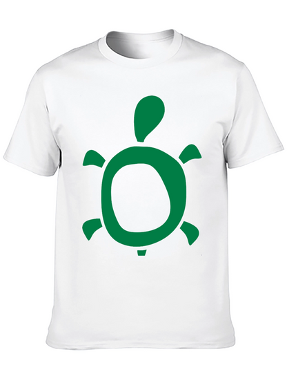 Green Turtle Graphic Black T-Shirt