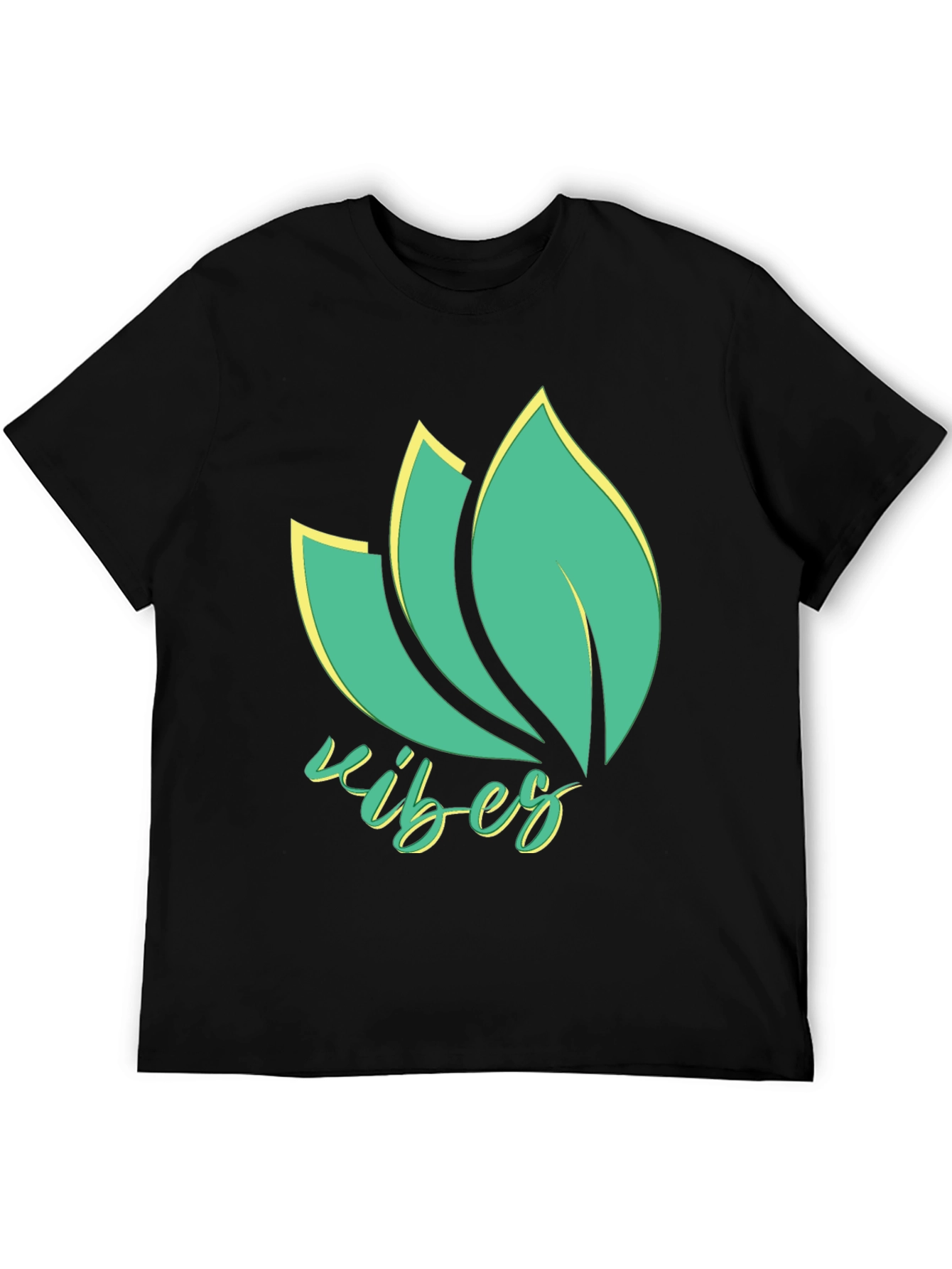 Vibes Graphic Tee - Stylish & Comfortable Mens Black T-Shirt
