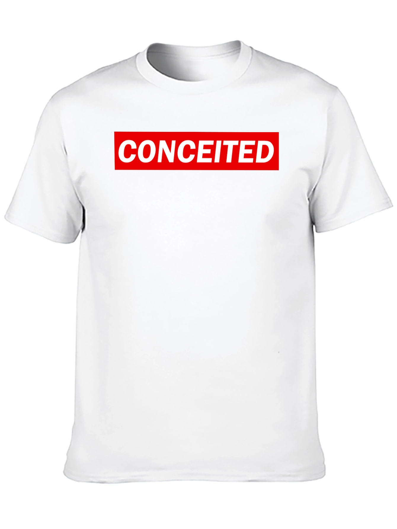 Conceited Graphic Tee - Black Crew Neck T-Shirt