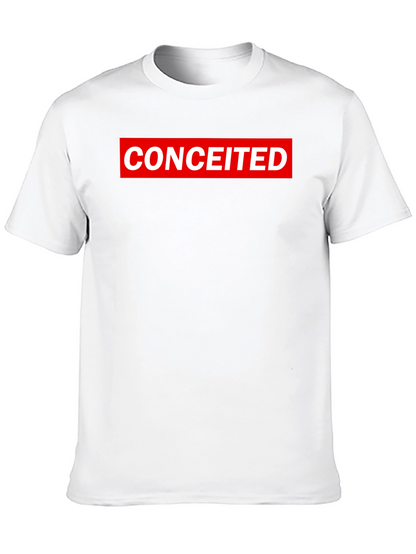 Conceited Graphic Tee - Black Crew Neck T-Shirt