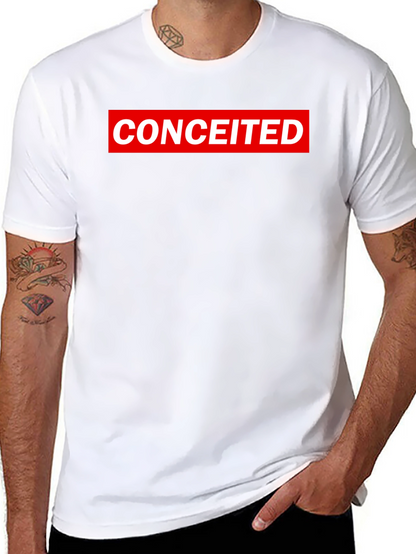 Conceited Graphic Tee - Black Crew Neck T-Shirt