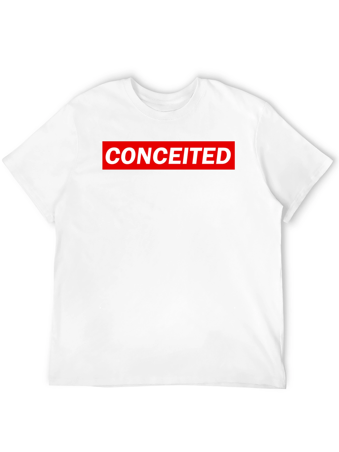 Conceited Graphic Tee - Black Crew Neck T-Shirt