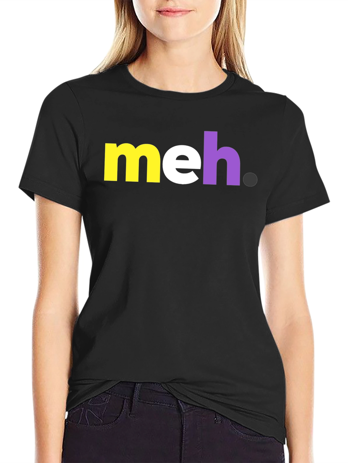 Meh Graphic Tee - Casual Cotton T-Shirt