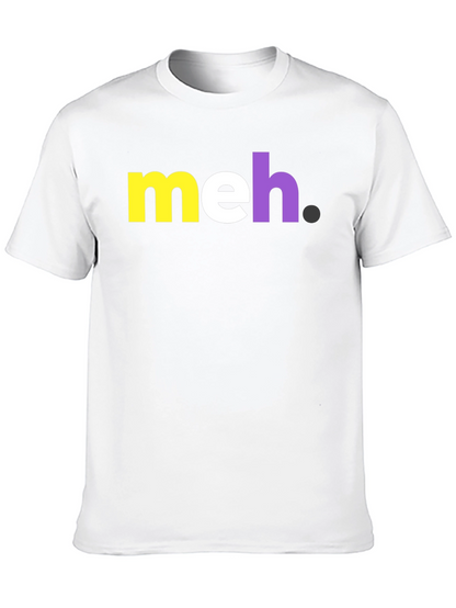 Meh Graphic Tee - Casual Cotton T-Shirt