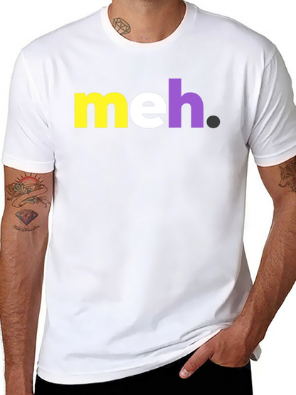 Meh Graphic Tee - Casual Cotton T-Shirt