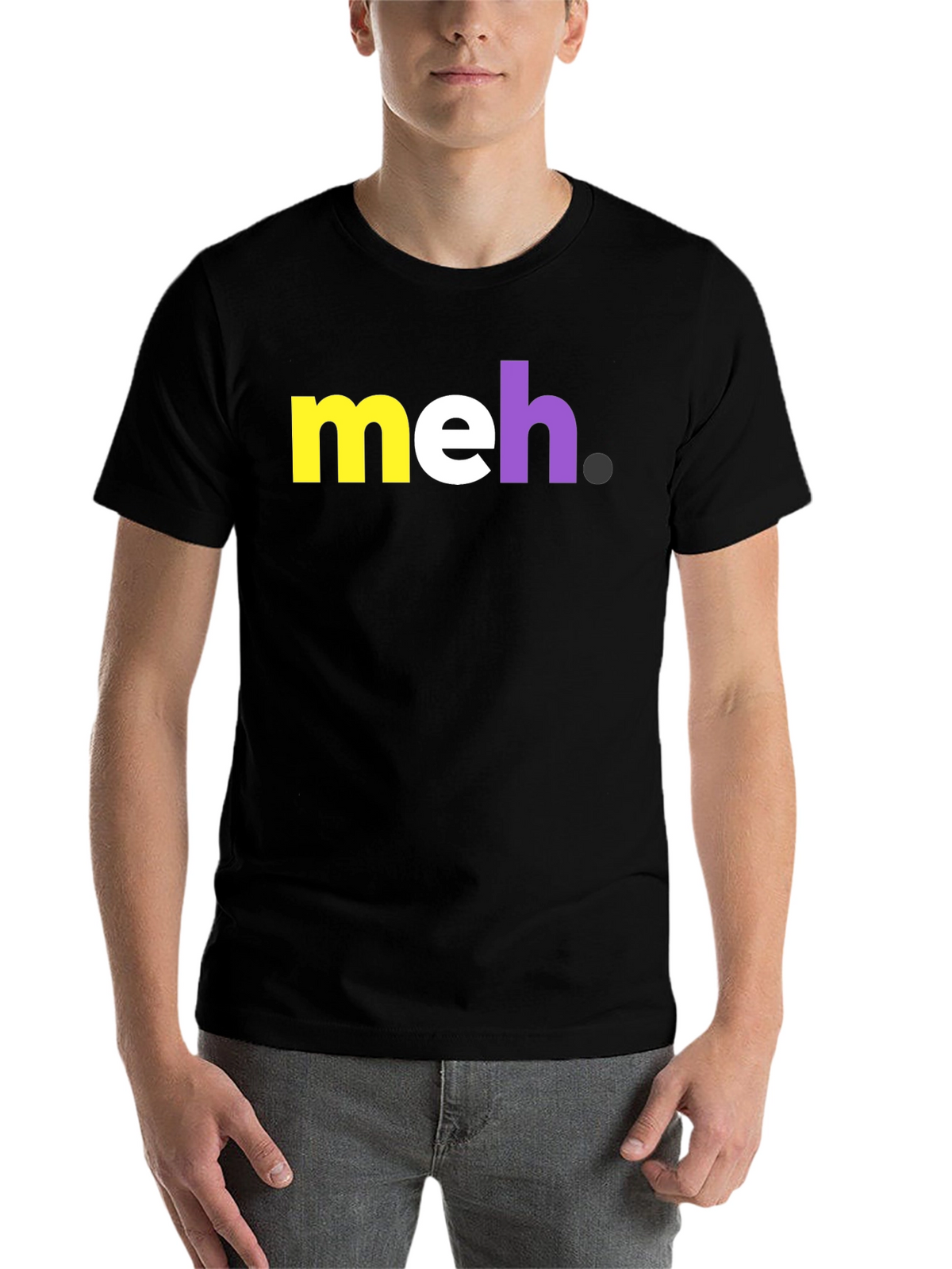 Meh Graphic Tee - Casual Cotton T-Shirt