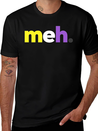 Meh Graphic Tee - Casual Cotton T-Shirt