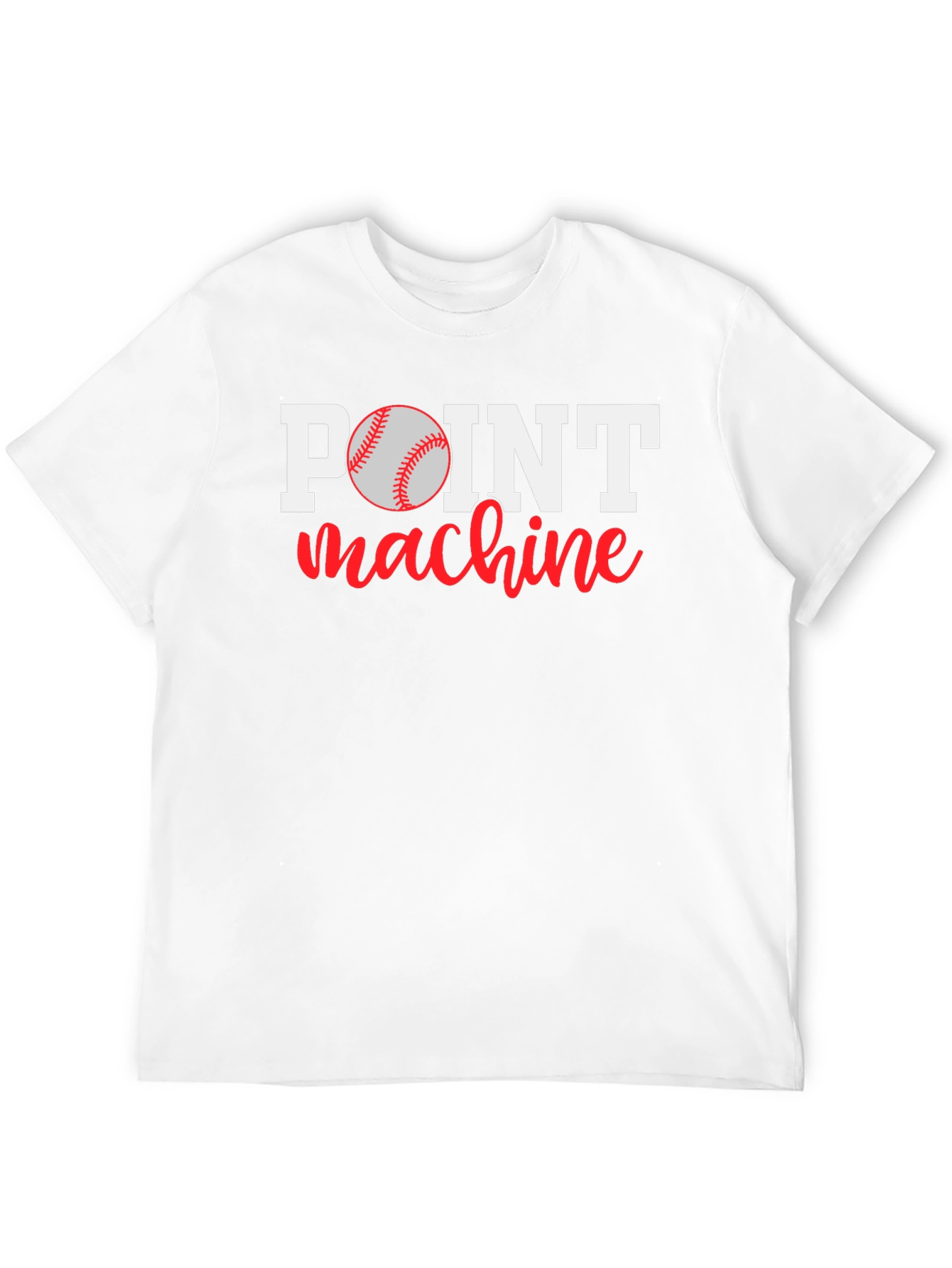 Point Machine Baseball Graphic T-Shirt