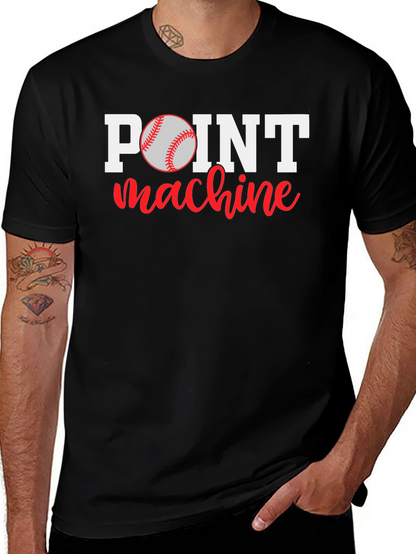 Point Machine Baseball Graphic T-Shirt