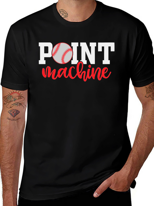Point Machine Baseball Graphic T-Shirt