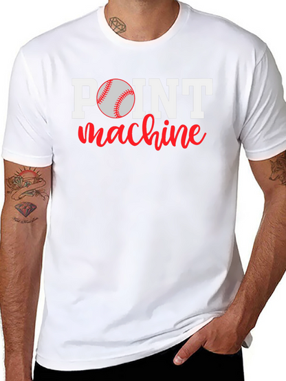 Point Machine Baseball Graphic T-Shirt