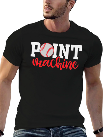 Point Machine Baseball Graphic T-Shirt